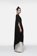 Pleated Long Poncho