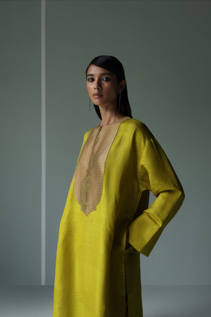 Handwoven Silk Kurta Set