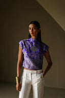 Silk Brocade Top