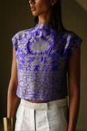 Silk Brocade Top
