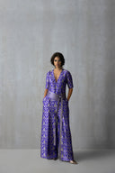 Silk Brocade Jumpsuit