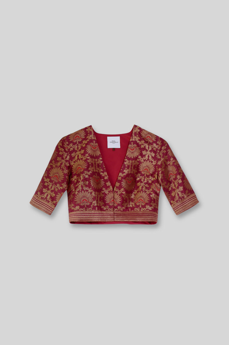 Silk Brocade Blouse