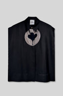 Silk Shirt With Brocade Detail