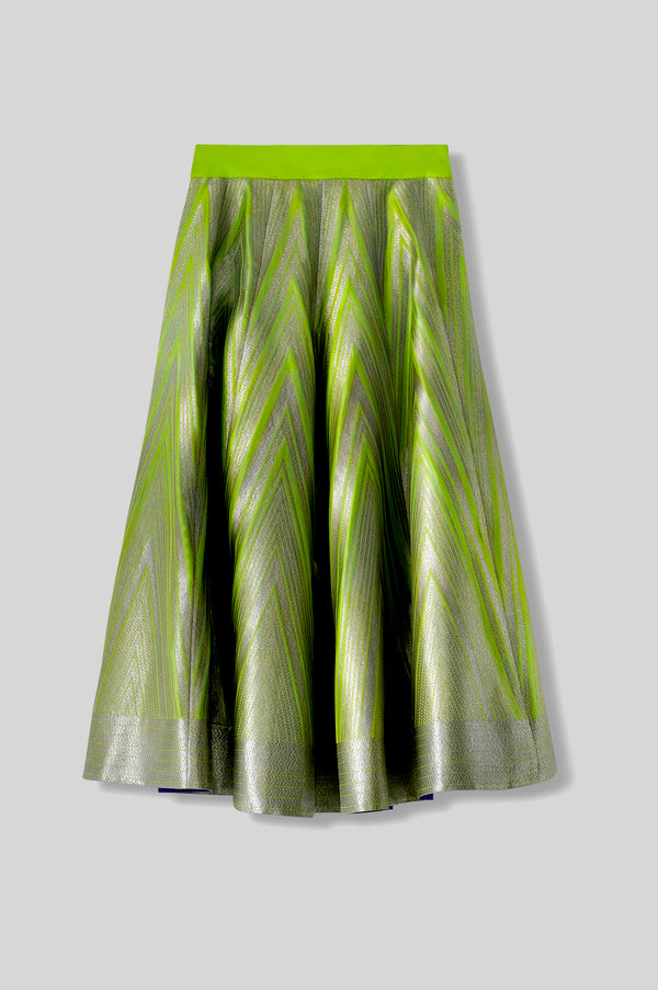 Handwoven Silk Engineered Brocade Palazzo