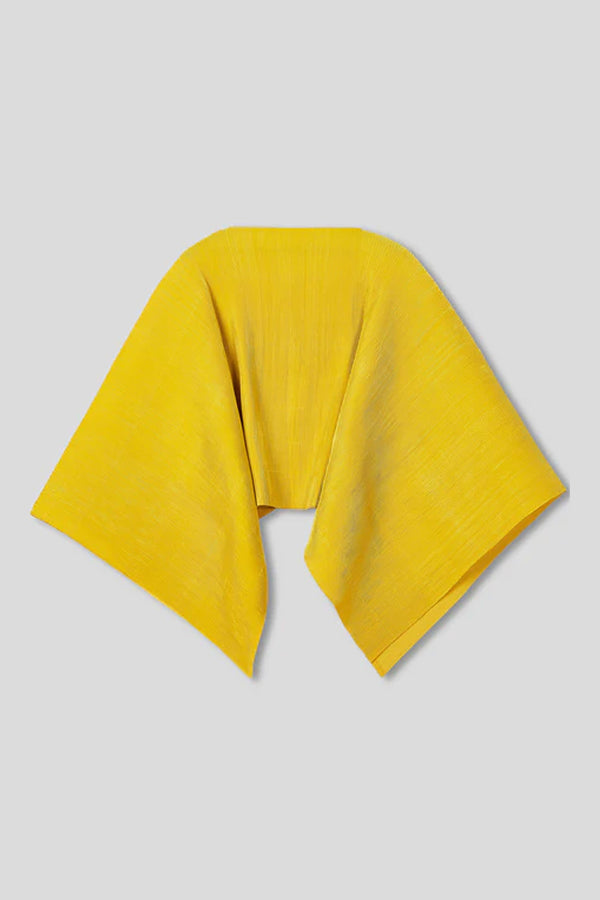 Pleated Short Poncho