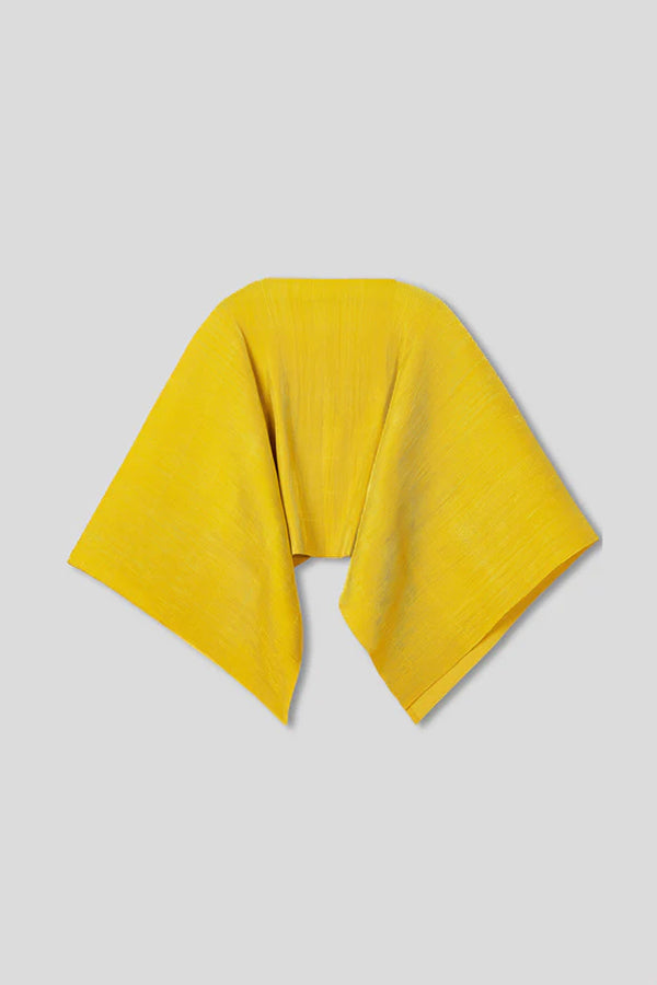 Pleated Short Poncho