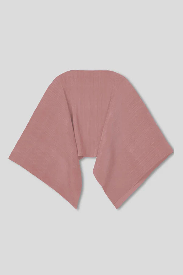 Pleated Short Poncho