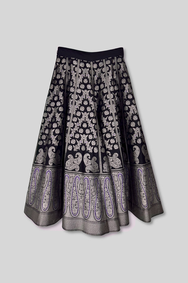 Handwoven Silk Engineered Brocade Palazzo