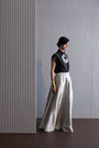 Silk Shirt With Brocade Detail