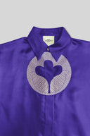 Silk Shirt With Brocade Detail