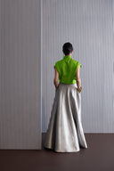Silk Shirt With Brocade Detail