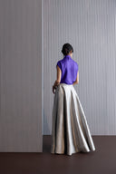 Silk Shirt With Brocade Detail