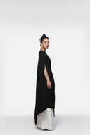Pleated Long Poncho