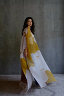Pleated Kimono Cape