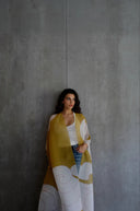 Pleated Kimono Cape