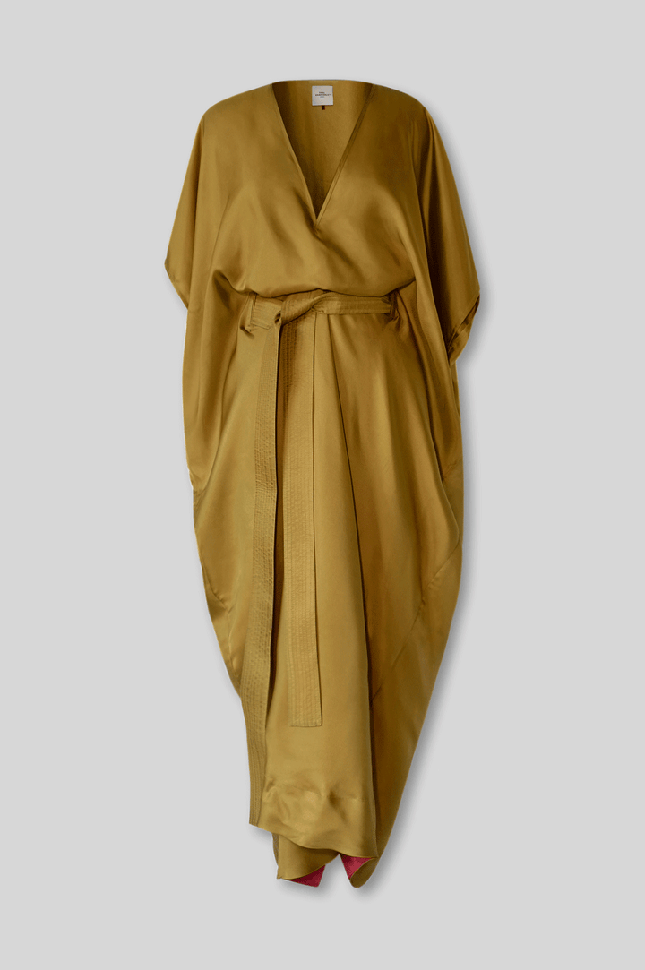Silk Belted Dress