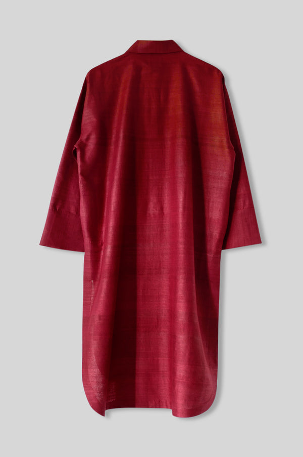 Silk Longline Shirt