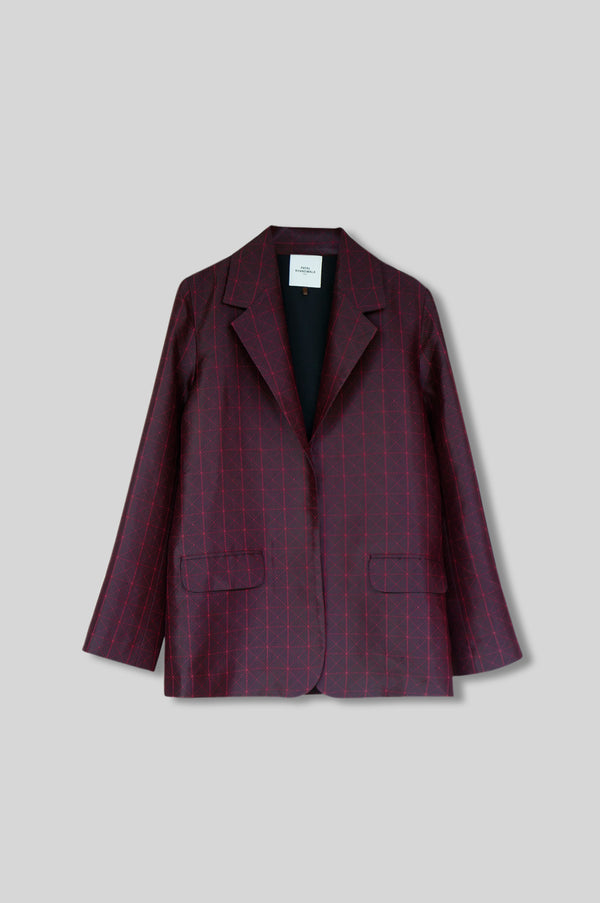Silk Brocade Blazer