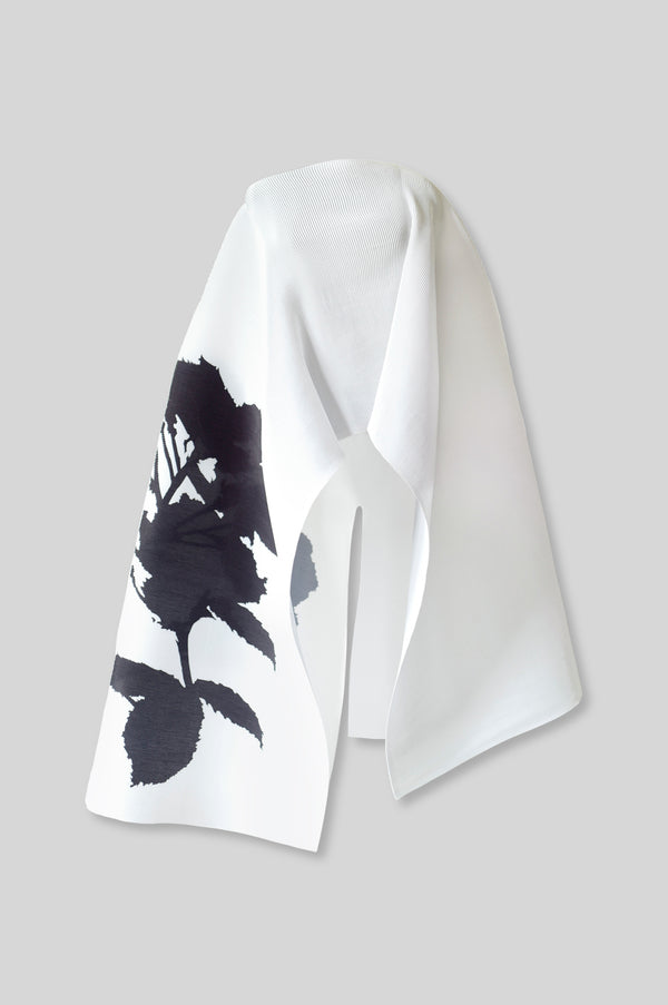 Pleated Long Poncho