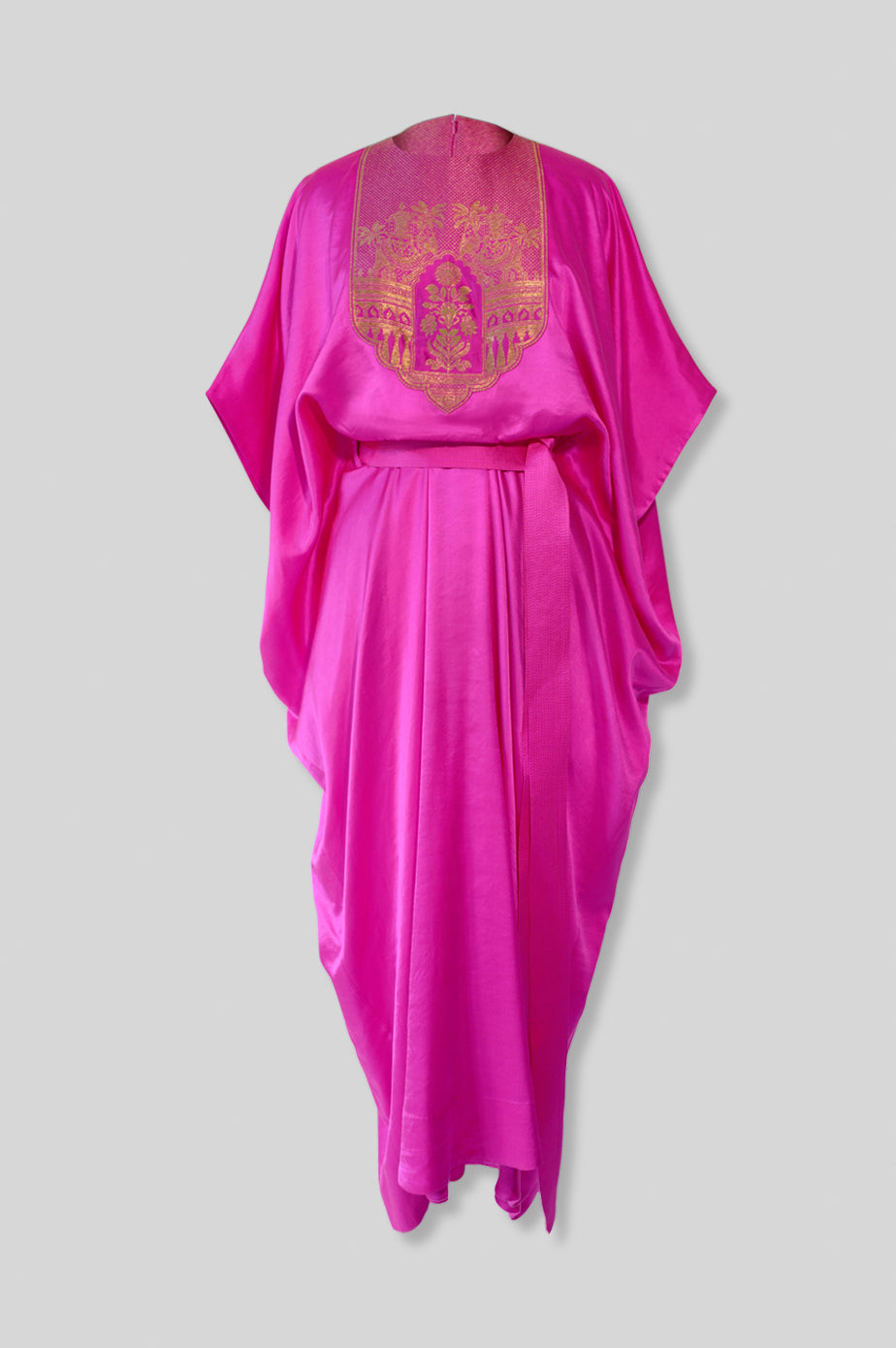 Silk Belted Dress