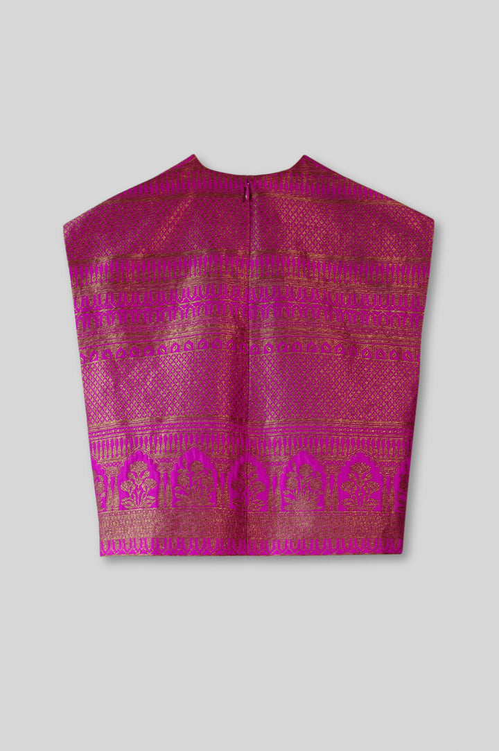 Silk Brocade Top