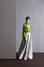 Silk Shirt with Brocade Detail