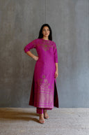 Silk Brocade Kurta Set