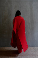 Pleated Long Poncho