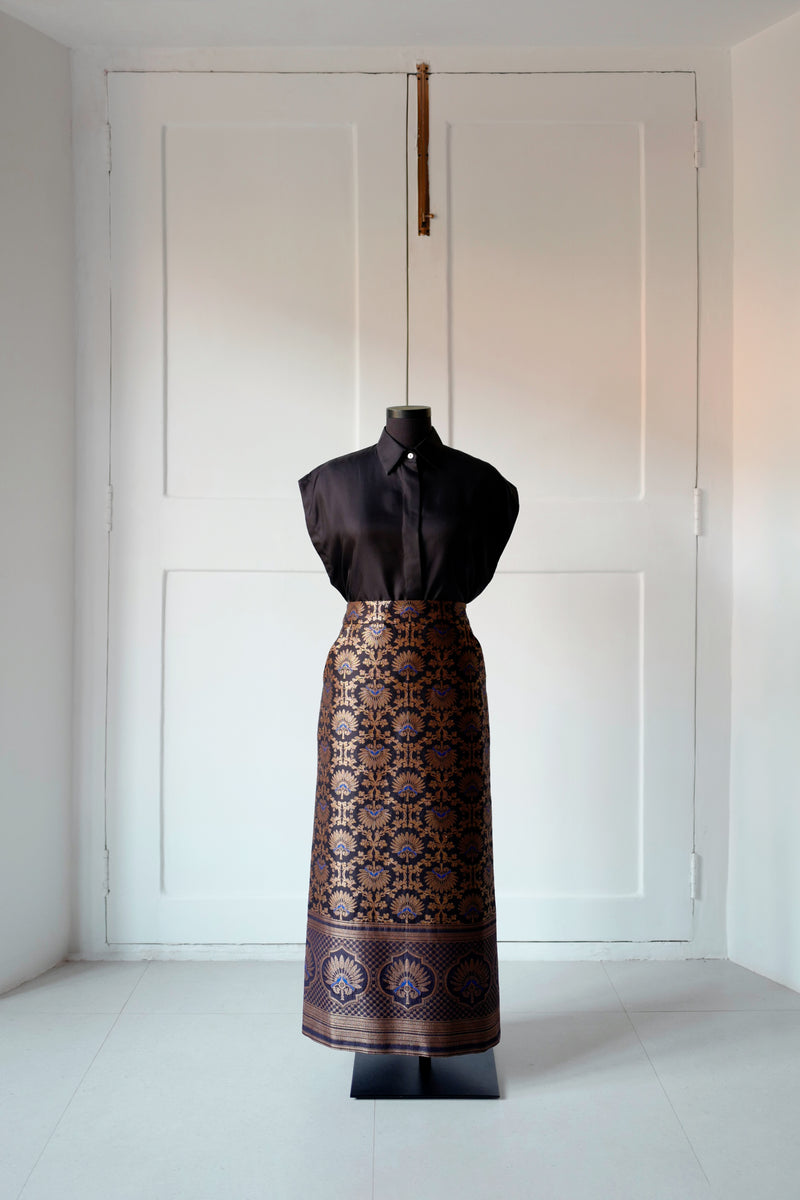 Silk Brocade Skirt