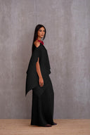 Pleated Short Poncho