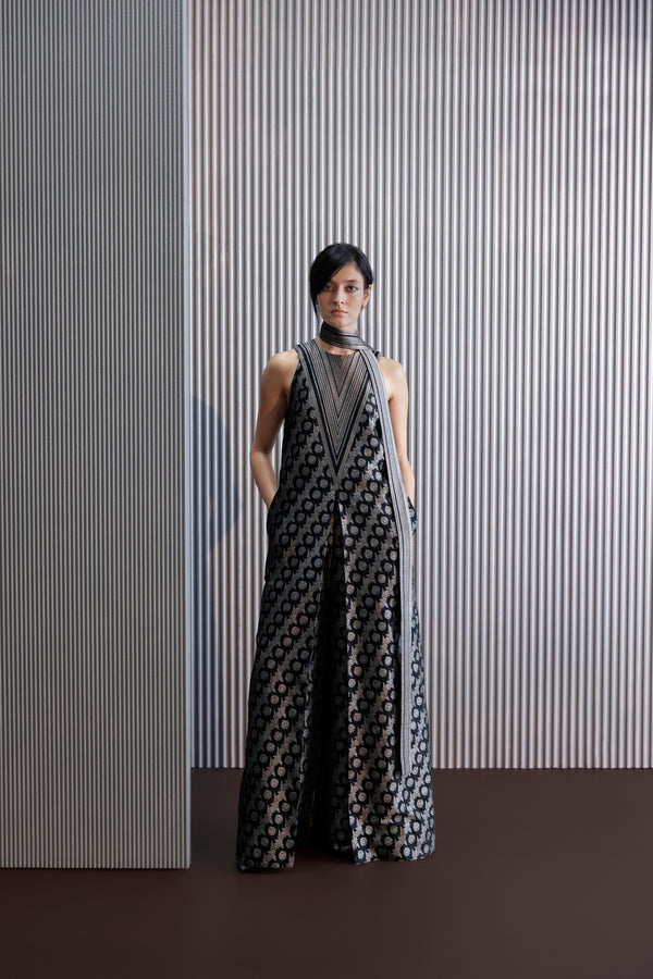 Handwoven Silk Brocade Jumpsuit