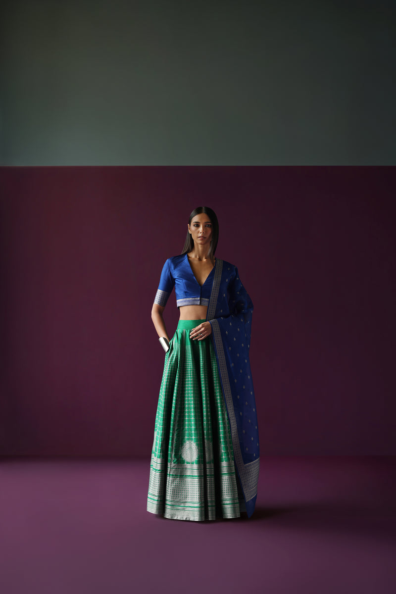 Silk Brocade Lehenga