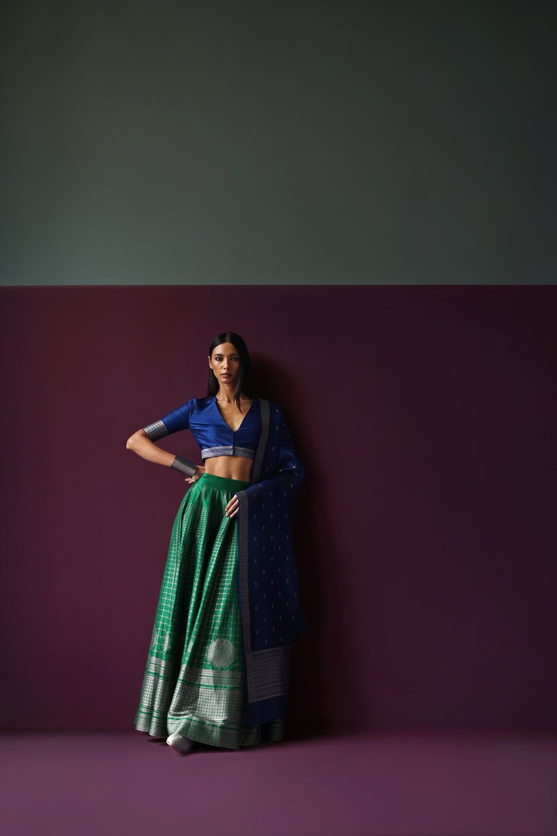 Silk Brocade Lehenga