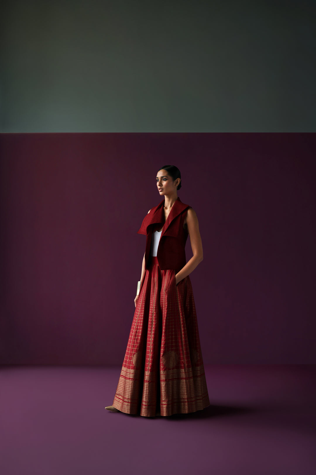 Silk Brocade Lehenga