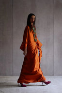 Draped Silk Dress