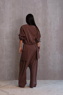 بنطلون حريري منسوج يدويًا