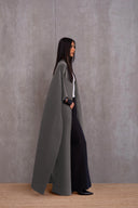 Pleated Kimono Cape