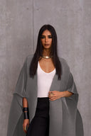 Pleated Kimono Cape