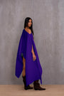 Pleated Long Poncho