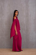 Pleated Short Poncho