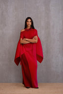 Pleated Short Poncho