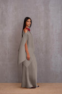 Pleated Short Poncho