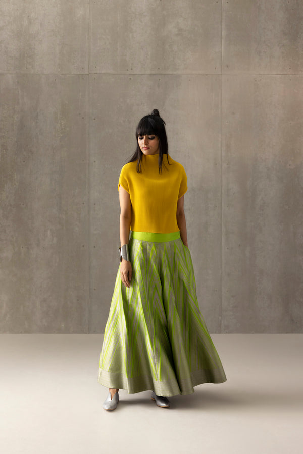 Handwoven Silk Engineered Brocade Palazzo