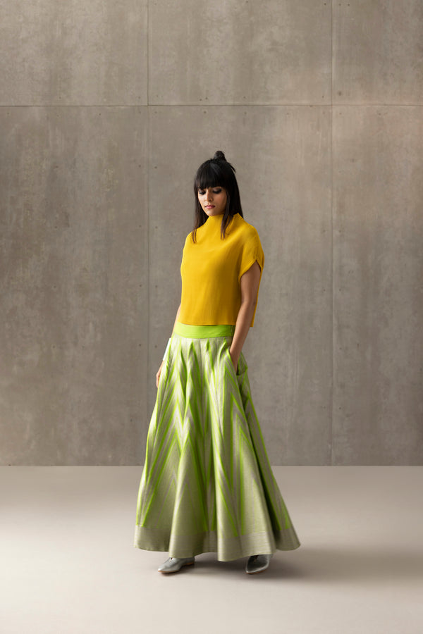 Handwoven Silk Engineered Brocade Palazzo