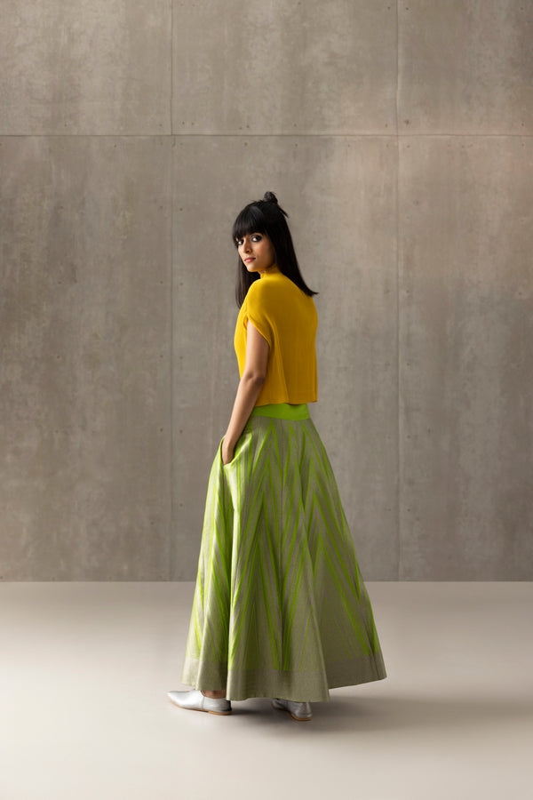 Handwoven Silk Engineered Brocade Palazzo