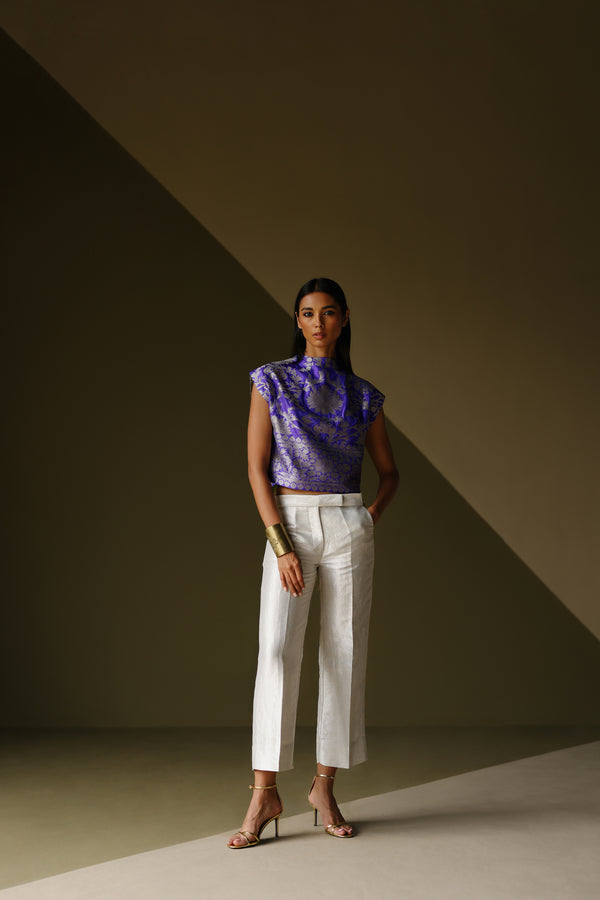 Silk Brocade Top