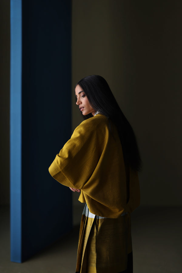 Silk Cropped Jacket