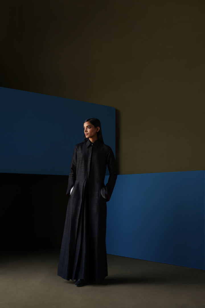 Silk Shirt Dress