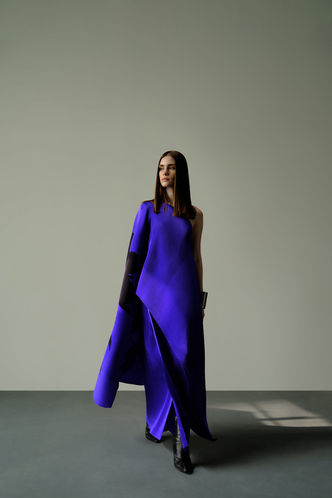 Pleated Wrap Skirt