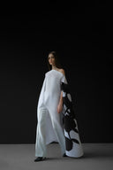 Pleated Long Poncho